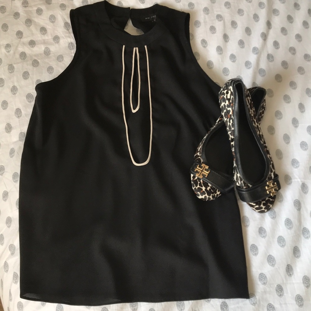 MM Couture Cut Out Sleeveless Blouse